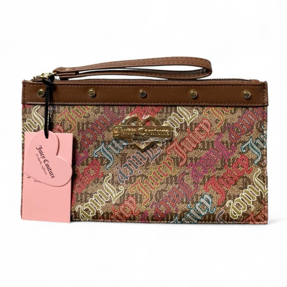 Juicy Couture Chestnut Chino Wristlet